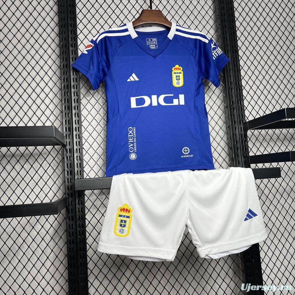 24/25 Kids Real Oviedo Home Jersey