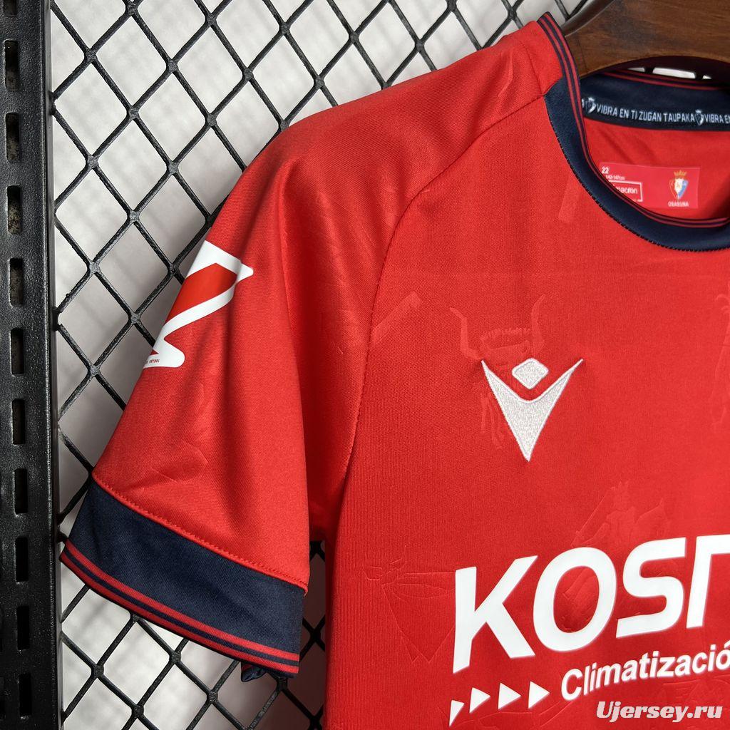 24/25 Kids Osasuna Home Jersey