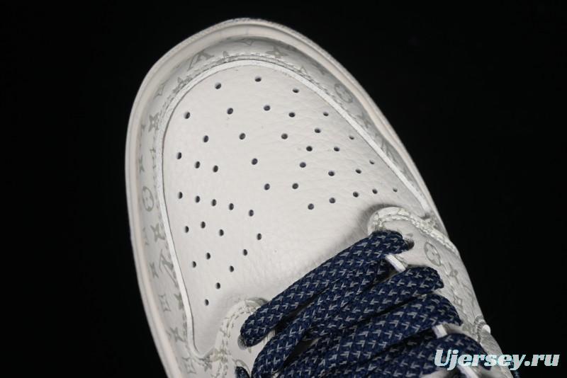 Nike Air Jordan 1 Low OG SP Travis Scott x Fragment Design Retro Sneakers with Reverse Swoosh - SJ2068-004