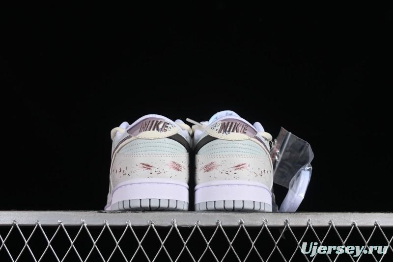 Nike Dunk Low SB 'Neutral' Urban Ruins Skate Shoes with Strap - DV0831-101