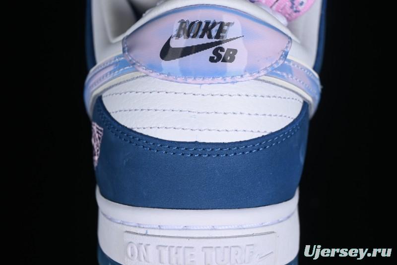 Nike Born x Raised x Nike SB Dunk Low Premium Skate Shoes with Special Foam Swoosh and Snowflake Perforations - FN7819-400