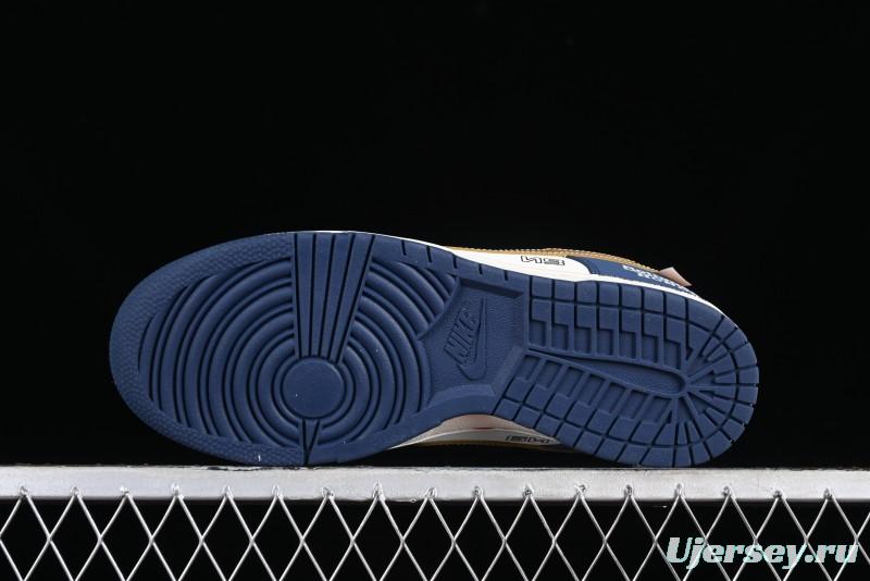 Nike SB Dunk Low Retro White Blue Collaboration Low-Top Casual Skateboarding Shoes - MU0232-365