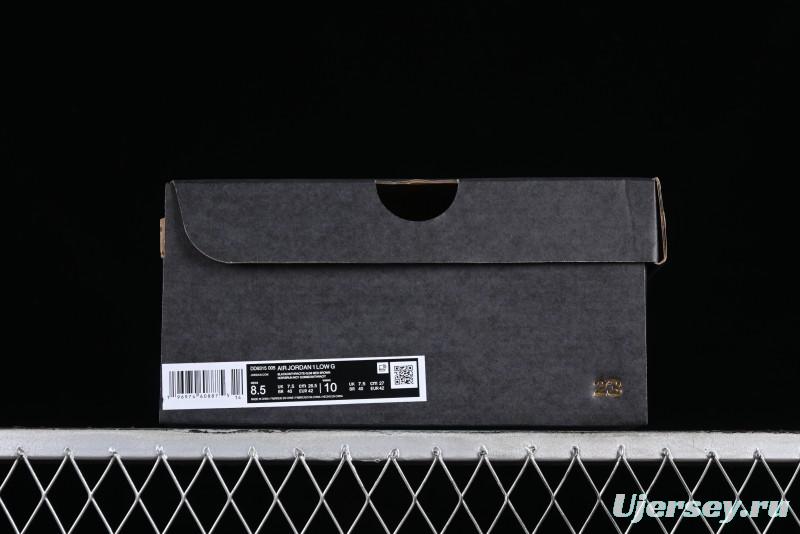 Nike Air Jordan 1 Low Golf Shoes Black Snake Pattern - DD9315-005