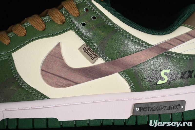 Nike Dunk Low Panda Prank Street Racing Lightyear Distressed SB Strap Low-Top Casual Sneakers - DD1391-300