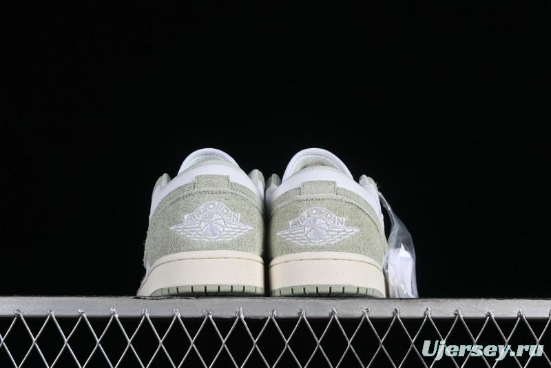 Nike Air Jordan 1 Low AJ1 Apple White Green Low-Top Lifestyle Basketball Shoes - FN5214-131