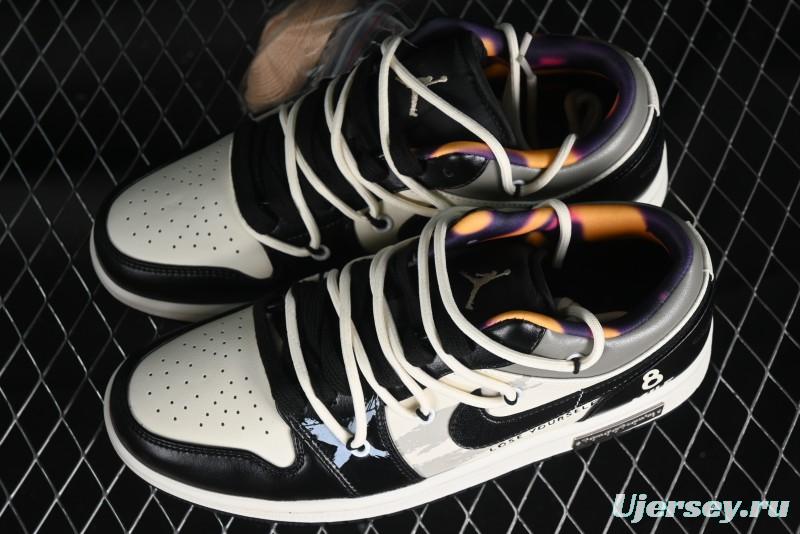 Nike Air Jordan 1 Low AJ1 Panda Prank Hip-Hop Theme - Big Shots Casual Sneakers