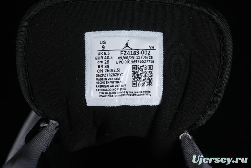 Nike Air Jordan 1 Low AJ1 Basketball Shoes in Grey Black with Red Swoosh - FZ4183-002