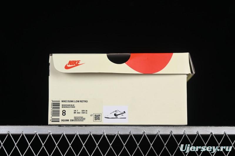 Stussy x Nike SB Dunk Low Collaboration Anniversary Edition Premium Customized Low-Top Casual Skate Shoes - DQ1098-339