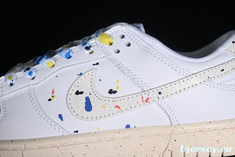 Nike SB Dunk Low Color Ink Splash Anniversary Custom Low-Top Casual Skate Shoes - FC2025-305