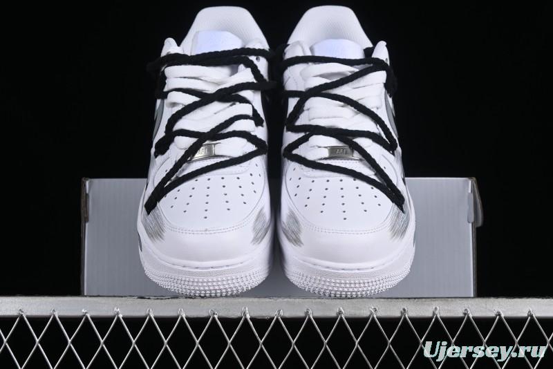 Nike Air Force 1 '07 Low Custom Anime Theme Spray Paint Swoosh Casual Sneakers - ZH0316-011