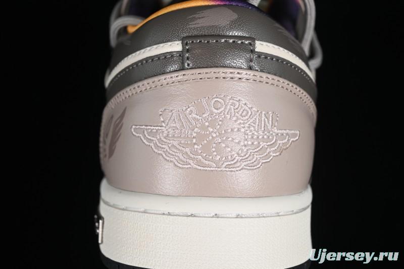 Nike Air Jordan 1 Low AJ1 Panda Prank Street Graffiti - Angel Demon Low Top Basketball Shoes - DQ8421-001
