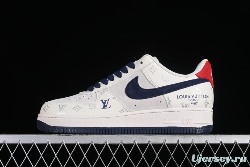 Nike Air Force 1 '07 Low LV Collaboration - Off White Navy Blue Casual Shoes CV1724-111