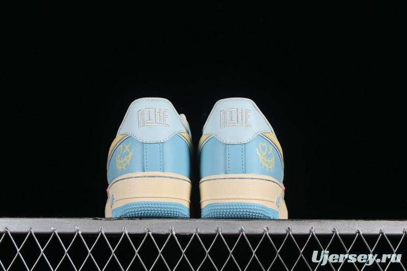 Nike Air Force 1 '07 Low Custom Casual Sneakers with Full-Length Honeycomb Air Cushion - XL2312-555