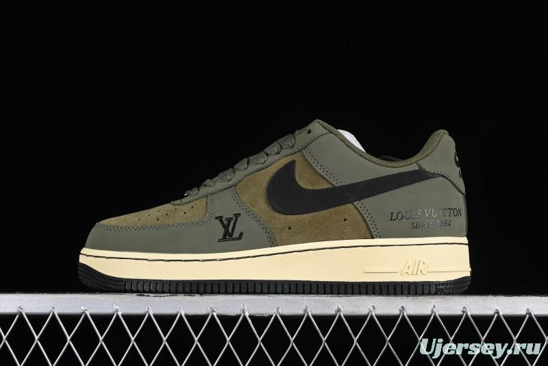 Nike Air Force 1 '07 Low LV Collaboration - Military Green Casual Sneakers - BA8806-223