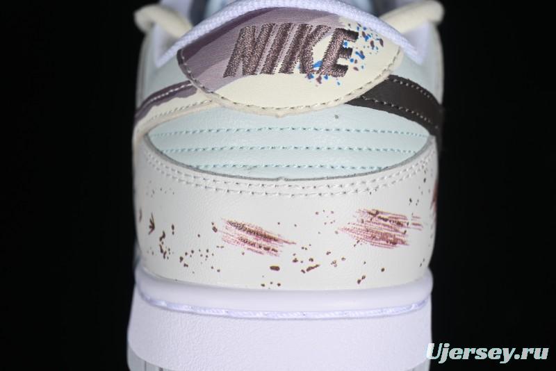 Nike Dunk Low SB 'Neutral' Urban Ruins Skate Shoes with Strap - DV0831-101