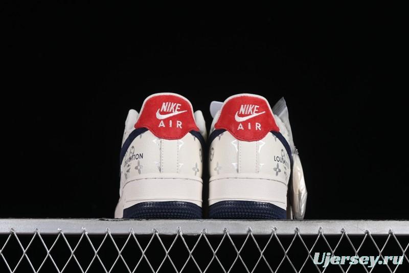 Nike Air Force 1 '07 Low LV Collaboration - Off White Navy Blue Casual Shoes CV1724-111
