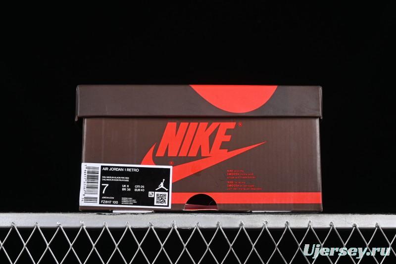 Nike Travis Scott x Jordan Cut The Check AJ1 Basketball Shoes with Velcro Strap - FZ8117-100