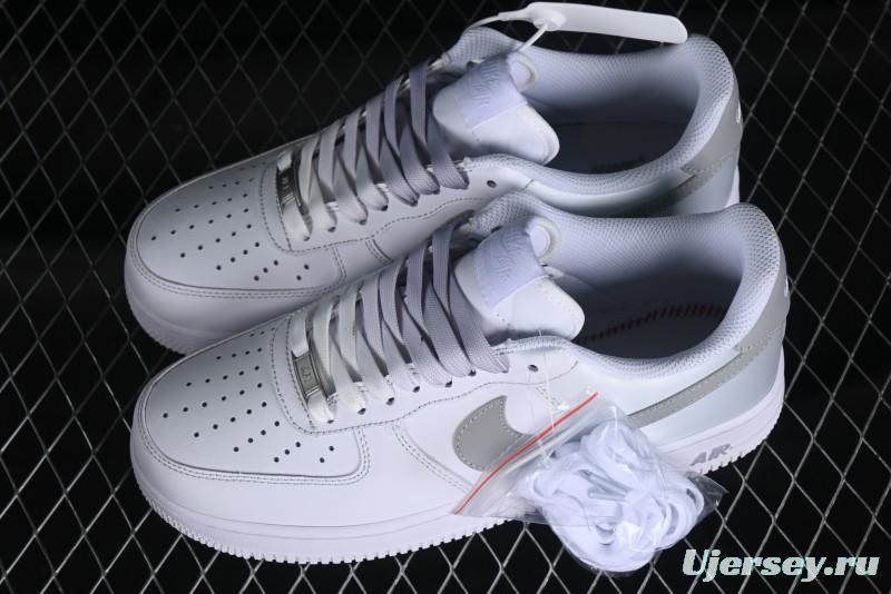 Nike Air Force 1 '07 Low Customized Anime Theme Gradient Grey Swoosh Casual Sneakers - FN0366-102