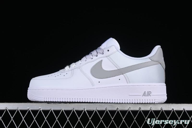 Nike Air Force 1 '07 Low Customized Anime Theme Gradient Grey Swoosh Casual Sneakers - FN0366-102