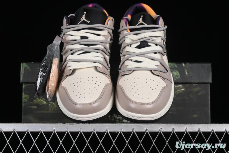 Nike Air Jordan 1 Low AJ1 Panda Prank Street Graffiti - Angel Demon Low Top Basketball Shoes - DQ8421-001