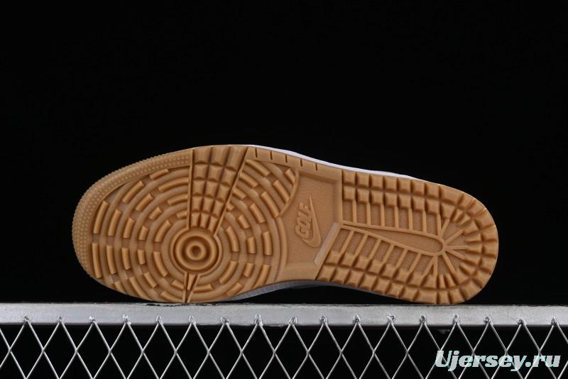 Nike Air Jordan 1 Low Golf Shoes White with Gum Sole - DD9315-111