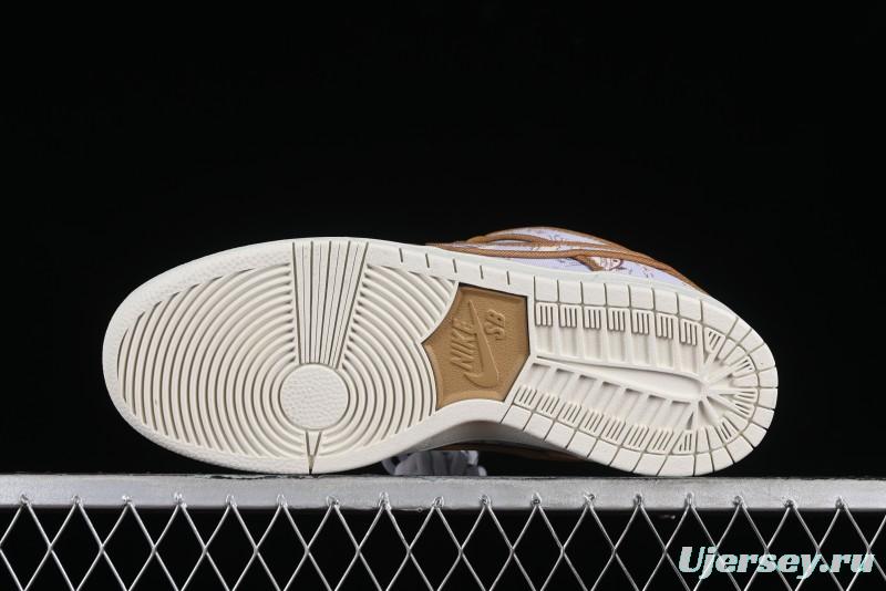 Nike SB Dunk Low Premium "Pastoral Print" Skateboarding Shoes - FN5880-001