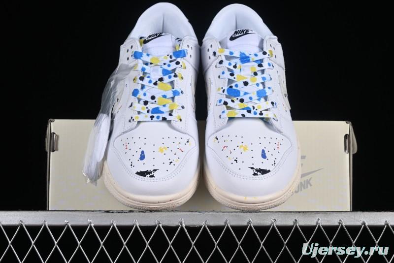 Nike SB Dunk Low Color Ink Splash Anniversary Custom Low-Top Casual Skate Shoes - FC2025-305