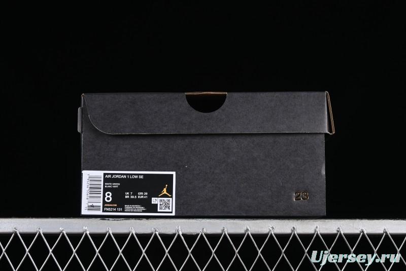 Nike Air Jordan 1 Low AJ1 Apple White Green Low-Top Lifestyle Basketball Shoes - FN5214-131