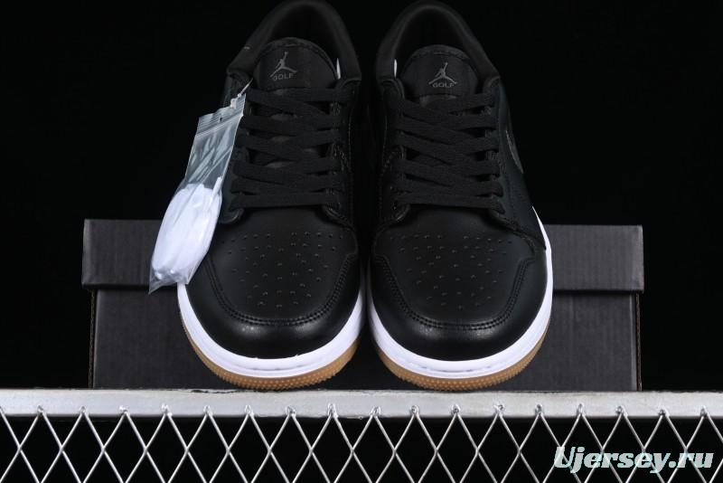Nike Air Jordan 1 Low Golf Shoes Black Snake Pattern - DD9315-005