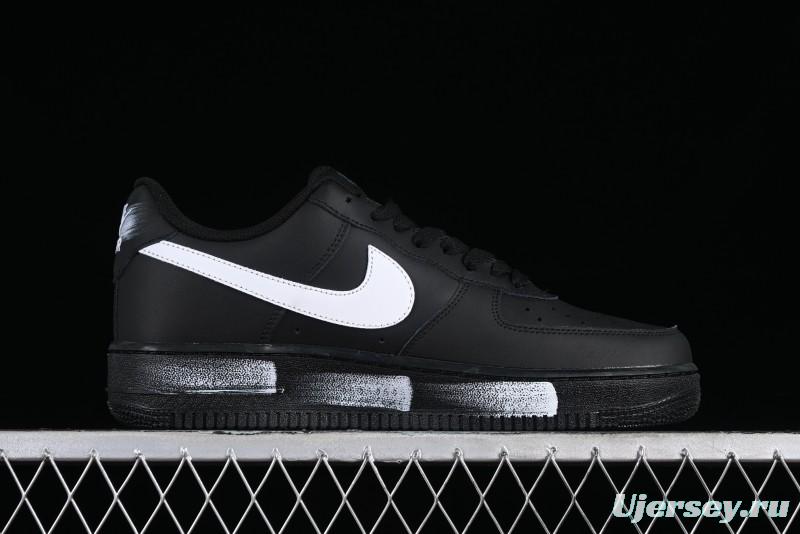 Nike Air Force 1 '07 Low Classic Black White Swoosh Casual Sneakers - FZ0627-010