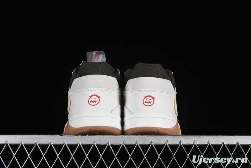 Nike Travis Scott x Jordan Cut The Check AJ1 Basketball Shoes with Velcro Design - FZ8117-100