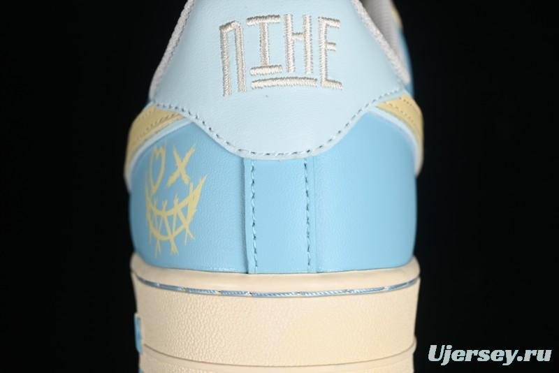 Nike Air Force 1 '07 Low Custom Casual Sneakers with Full-Length Honeycomb Air Cushion - XL2312-555