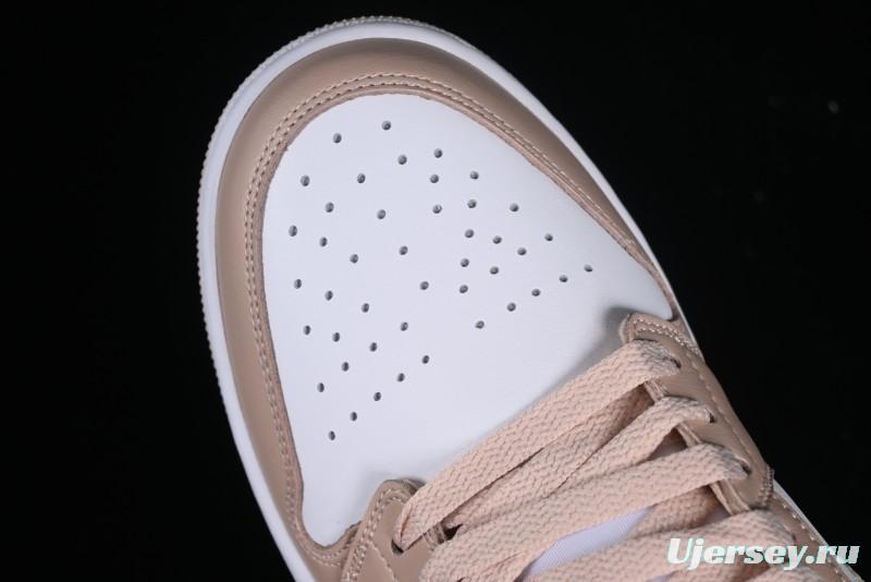 Nike Air Jordan 1 Low AJ1 White Pink Low-Top Casual Sneakers - DC0774-120