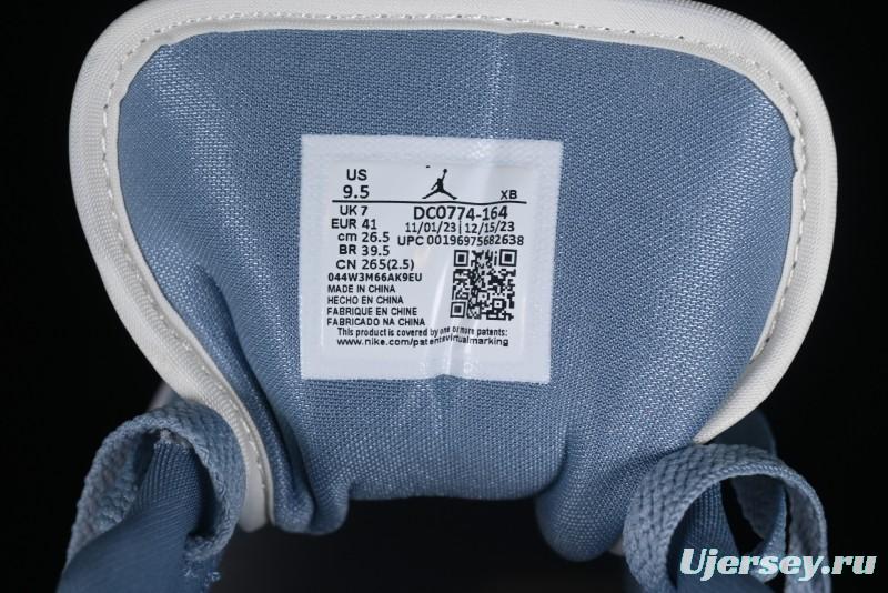 Nike Air Jordan 1 Low AJ1 White Blue Red Toe Casual Sneakers - DC0774-164