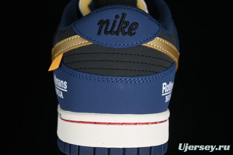 Nike SB Dunk Low Retro White Blue Collaboration Low-Top Casual Skateboarding Shoes - MU0232-365