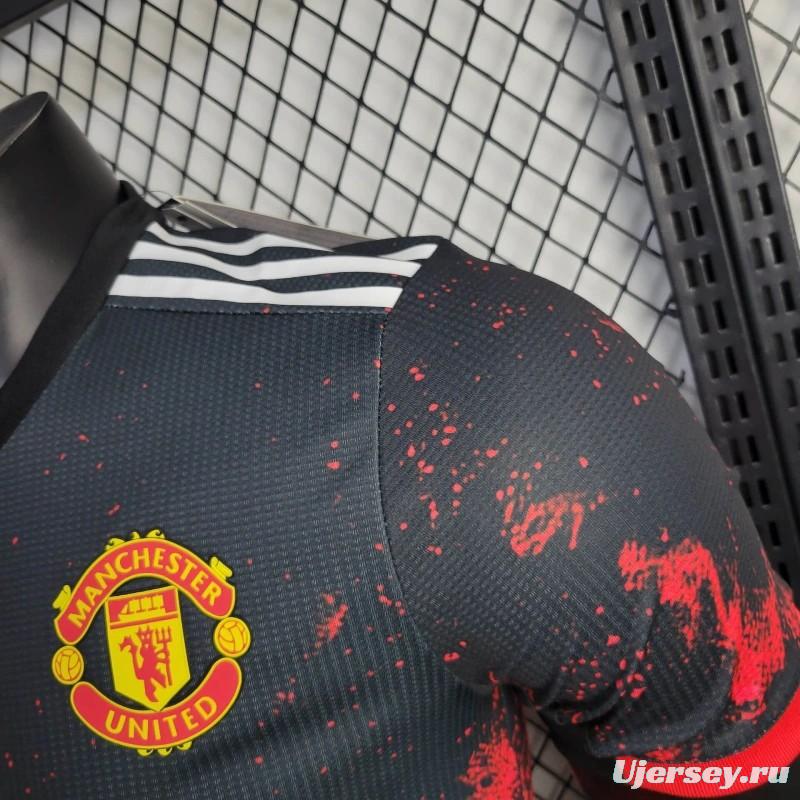 Player Version 24/25  Manchester United Black/Red Special Jersey