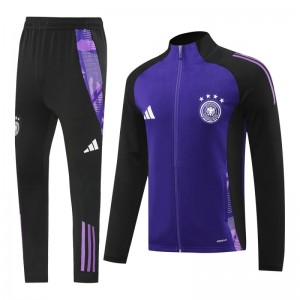 2024 Germany Purple Full Zipper Jacket +Long Pants