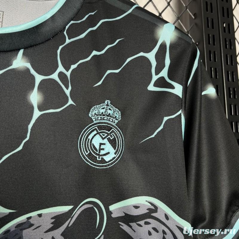 2024/25 Real Madrid Special Edition Black And Green Jersey