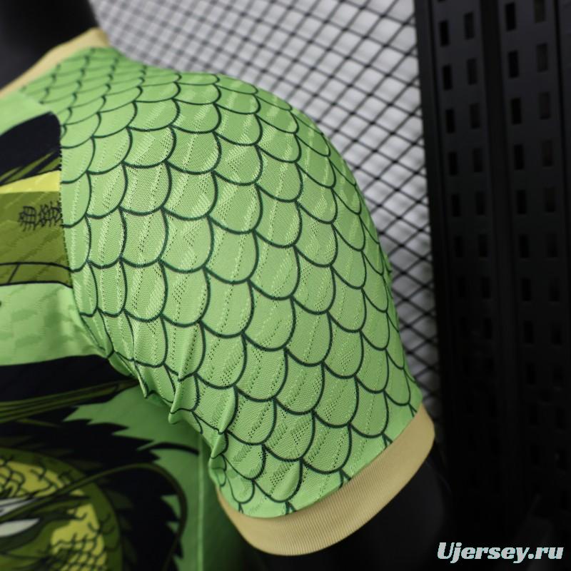 Player Version 2024 Japan Green Dragon Ball Son Goku Jersey