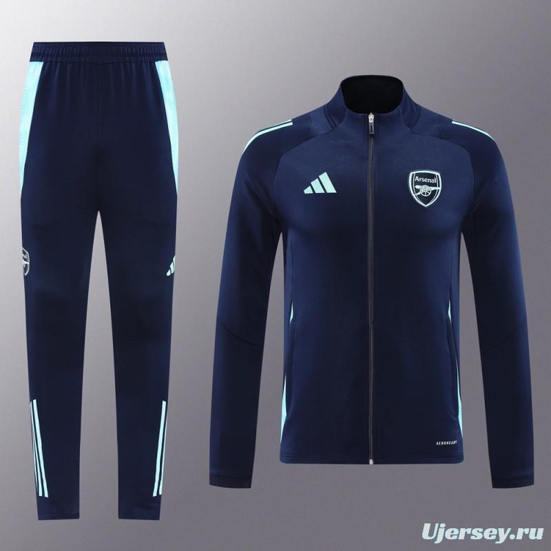 24/25 Arsenal Navy Full Zipper Jacket +Long Pants