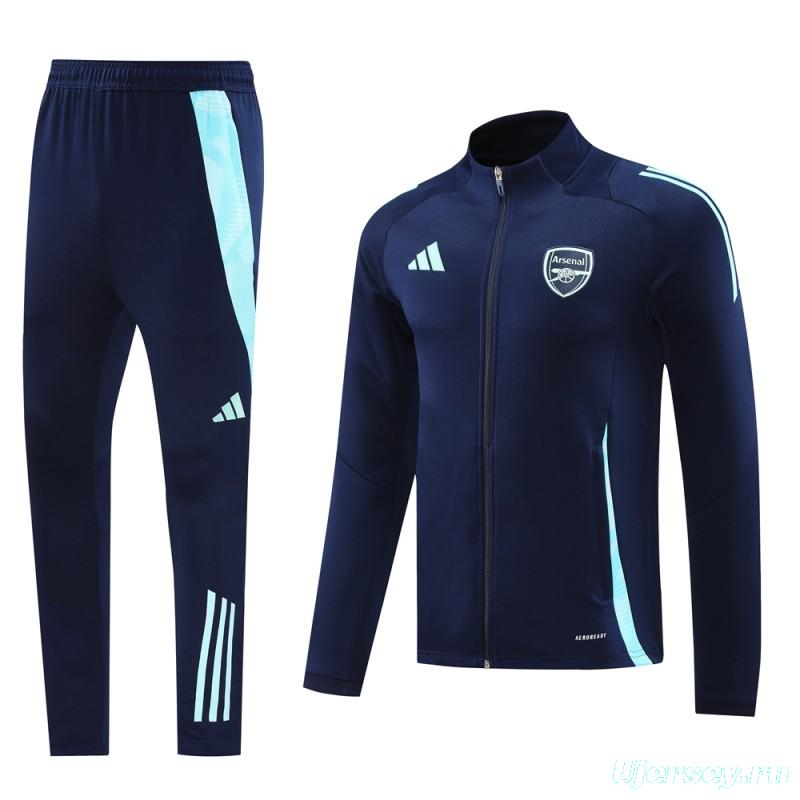 24/25 Arsenal Navy Full Zipper Jacket +Long Pants