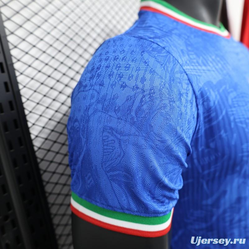 Player Version 2024 Italy Michelangelo Blue Special Training Jersey