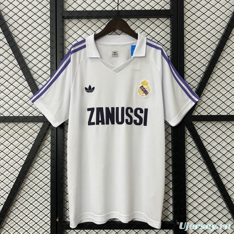 Retro 84/85 Real Madrid Home Jersey