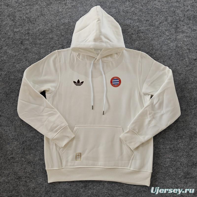 24/25 Bayern Munich Navy/Red/Black/Beige/Grey Hoodie WIth Black Badge