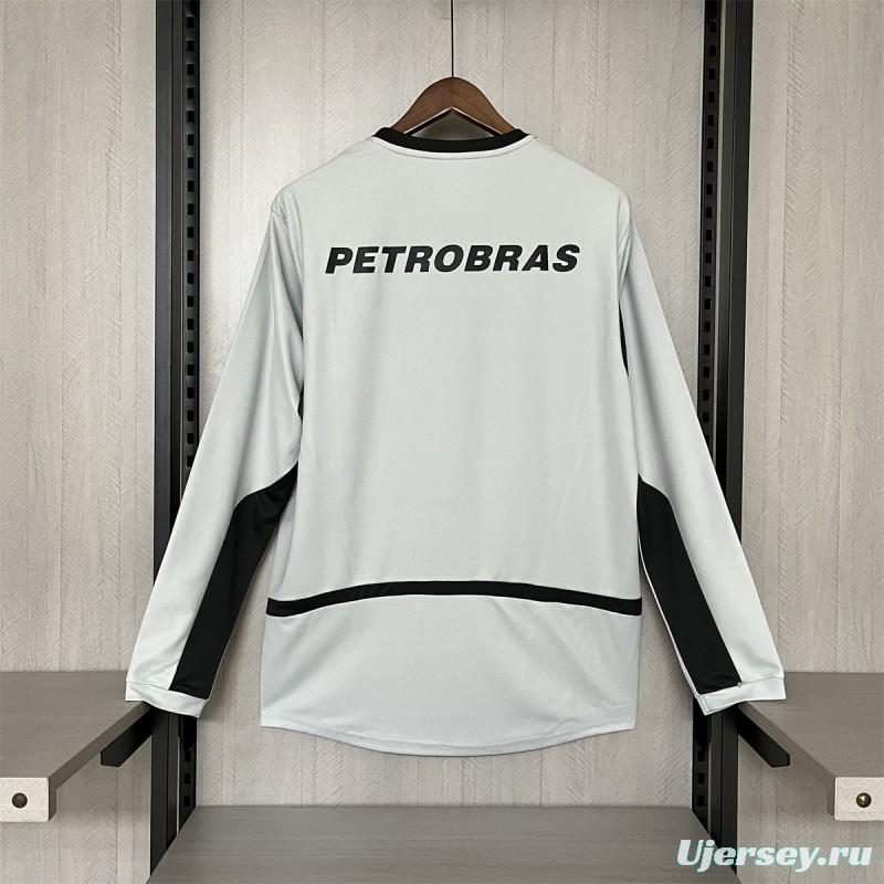 02/03 Retro Flamengo Grey Goalkeeper Long Sleeve Grey Jersey