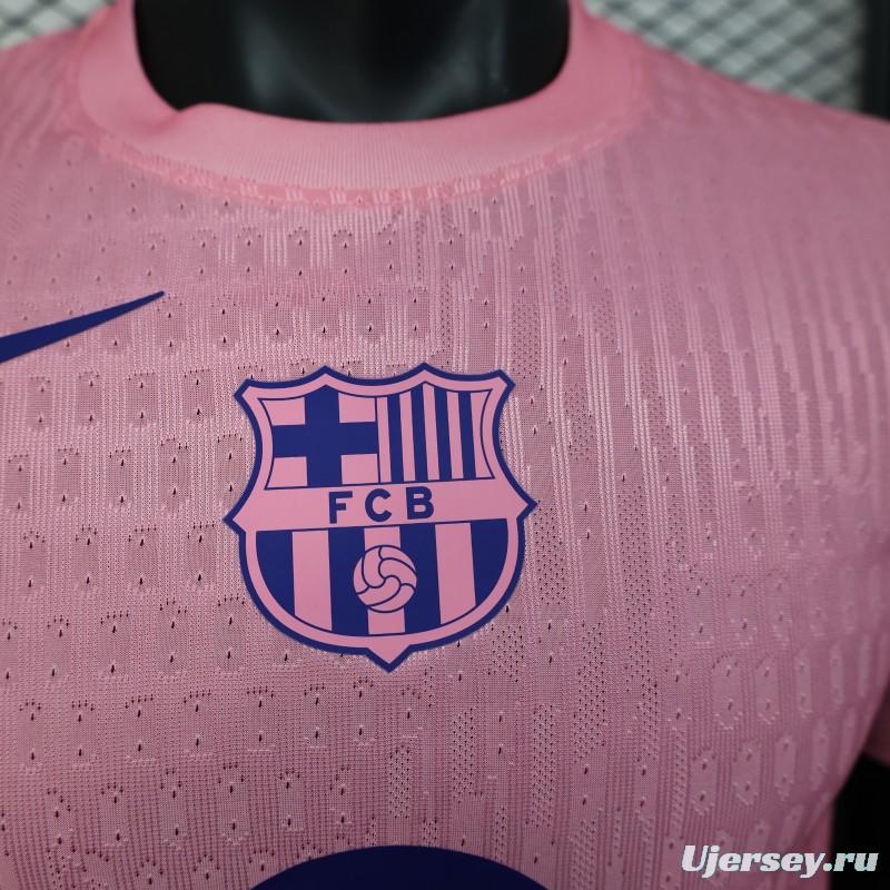 Player Version 25/26 FC Barcelona 125Th Anniversary Special Pink with Spotify Sponsor Jersey