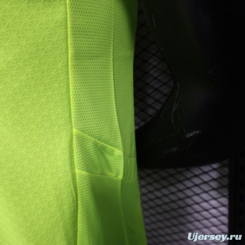 Player Version Borussia Dortmund 25/26 Neon Green Home Jersey with 1&1 Sponsor