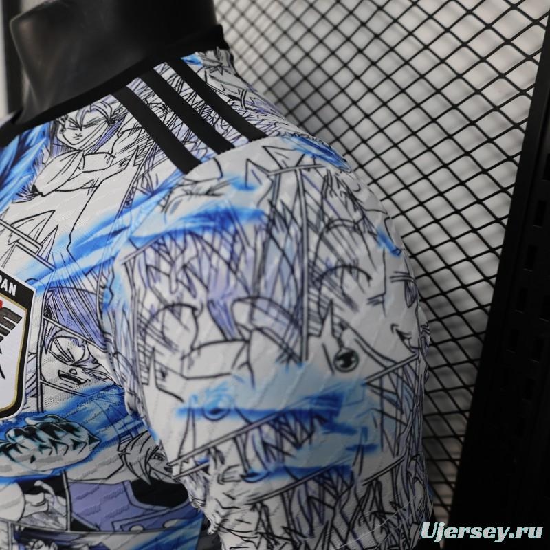 Player Version 2025 Japan White with Dragon Ball Z Anime Design Jersey
