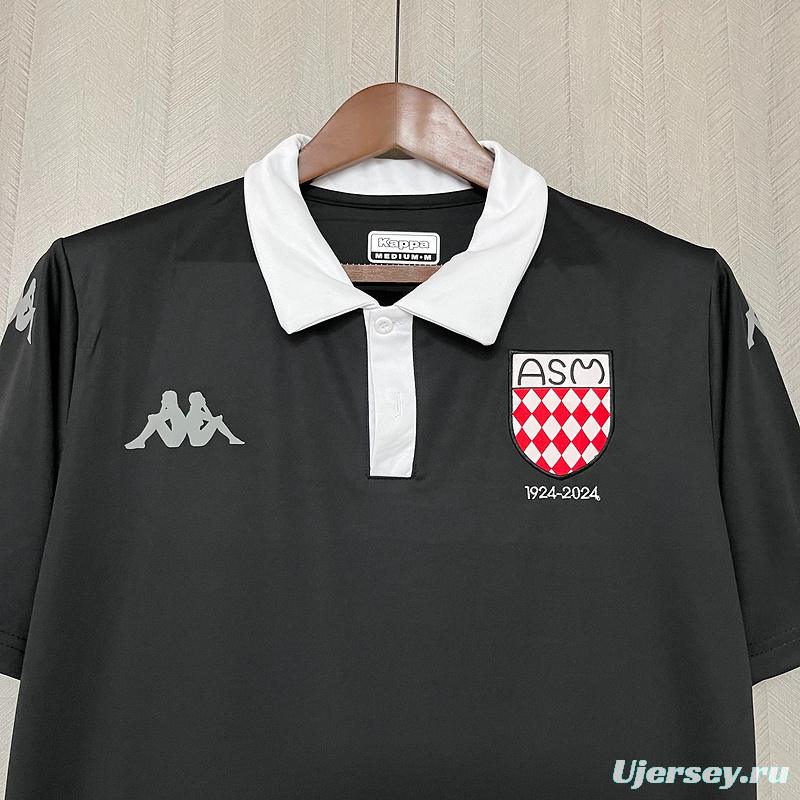 25/26 AS Monaco 100th Anniversary Black Jersey
