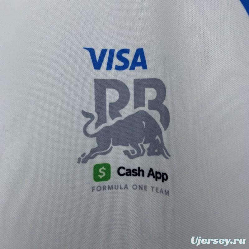 2025 F1 Formula RedBULL White/Blue T-Shirt